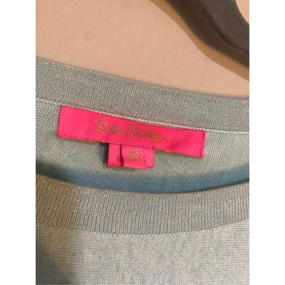 Lilly Pulitzer Milton Boatneck Sweater Whispered Heather Blue, Size XS, MP $148 - Picture 2 of 12